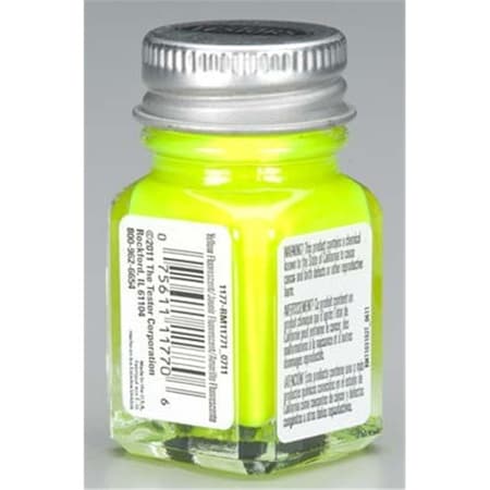 Testors Testors Paints TES1177TT Yellow Fluorescent Enamel TES1177TT